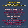 Because this video is very different from previous videos I almost decided to not release it, so please read the description and view the screenshots BEFORE buying! 